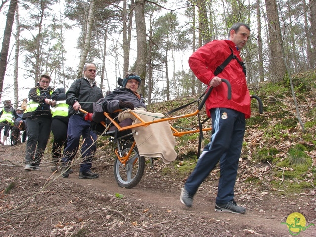 randonnée sportive avec joëlettes, Gesves, 2013