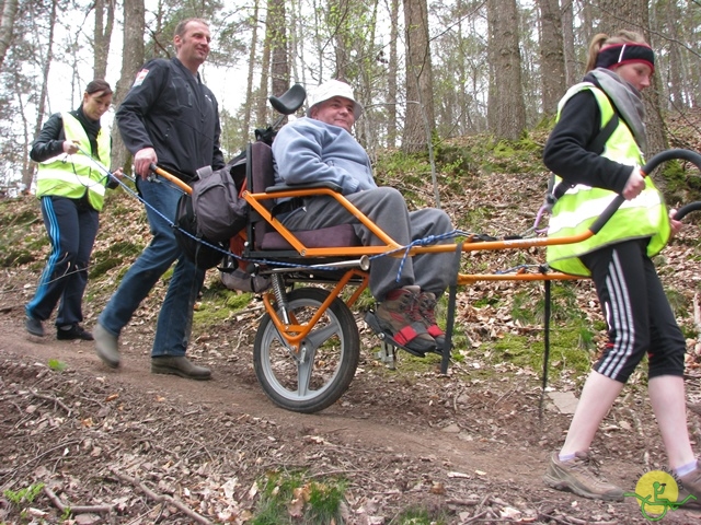 randonnée sportive avec joëlettes, Gesves, 2013