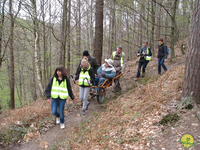 randonnée sportive avec joëlettes, Gesves, 2013