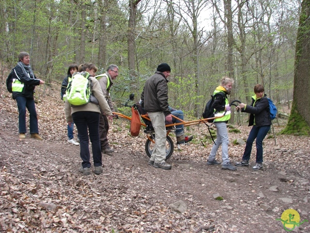 randonnée sportive avec joëlettes, Gesves, 2013