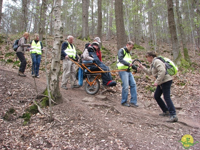 randonnée sportive avec joëlettes, Gesves, 2013