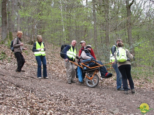 randonnée sportive avec joëlettes, Gesves, 2013