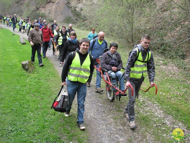 randonnée sportive avec joëlettes, Gesves, 2013