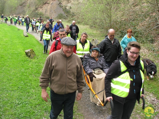 randonnée sportive avec joëlettes, Gesves, 2013