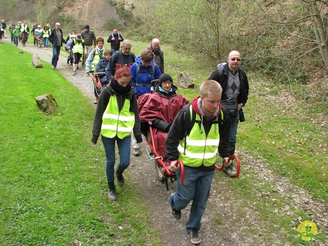 randonnée sportive avec joëlettes, Gesves, 2013