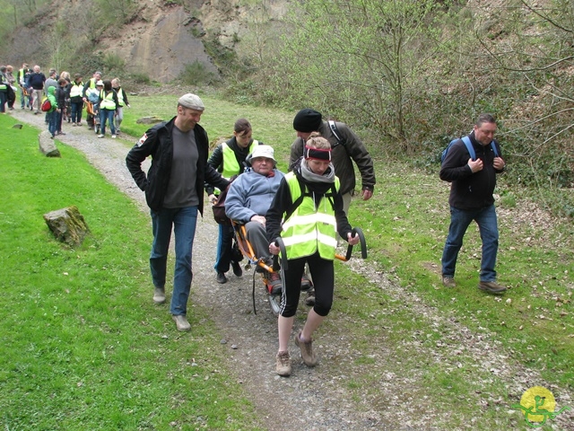 randonnée sportive avec joëlettes, Gesves, 2013