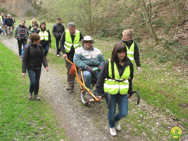 randonnée sportive avec joëlettes, Gesves, 2013