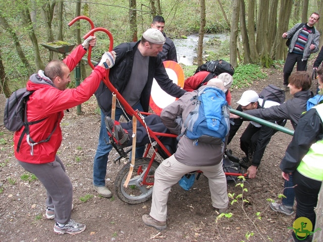 randonnée sportive avec joëlettes, Gesves, 2013