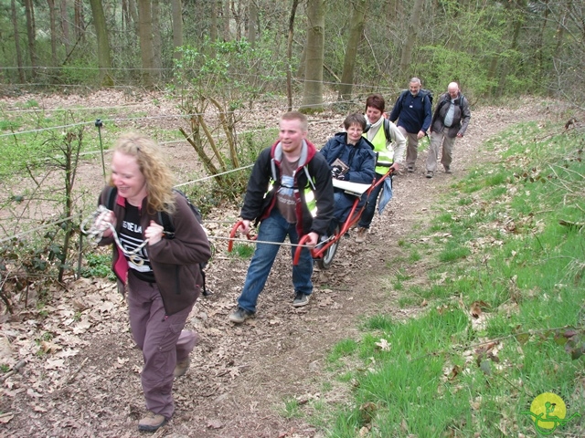 randonnée sportive avec joëlettes, Gesves, 2013