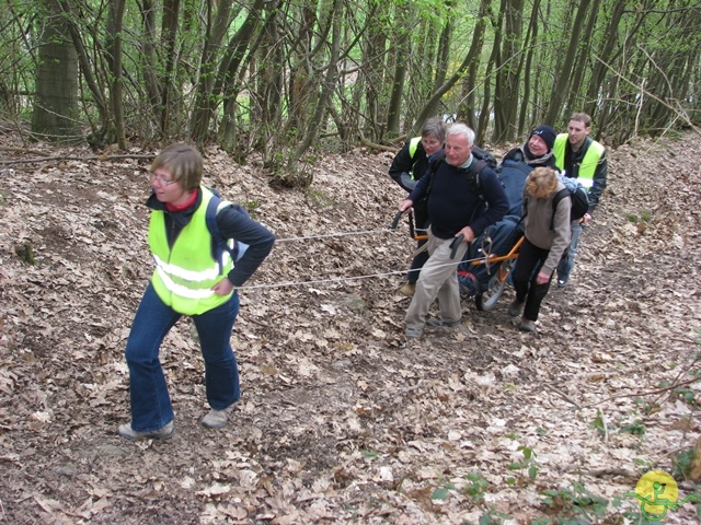 randonnée sportive avec joëlettes, Gesves, 2013