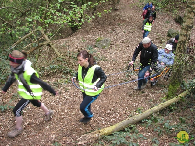 randonnée sportive avec joëlettes, Gesves, 2013