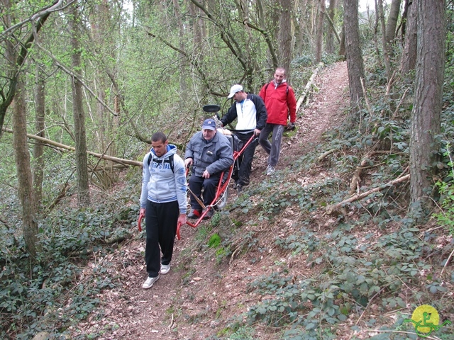 randonnée sportive avec joëlettes, Gesves, 2013