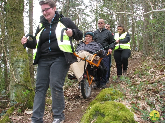 randonnée sportive avec joëlettes, Gesves, 2013