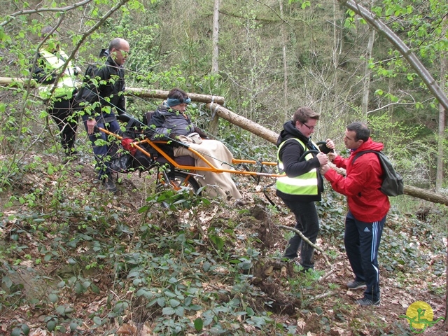 randonnée sportive avec joëlettes, Gesves, 2013