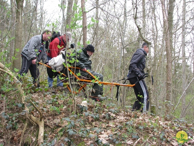 randonnée sportive avec joëlettes, Gesves, 2013