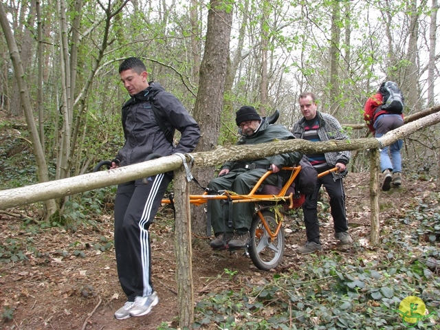 randonnée sportive avec joëlettes, Gesves, 2013