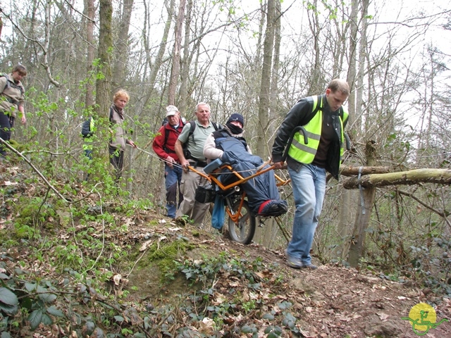 randonnée sportive avec joëlettes, Gesves, 2013