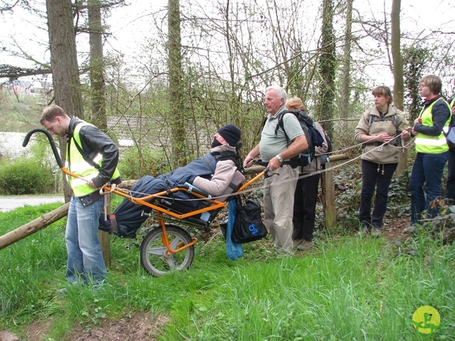 randonnée sportive avec joëlettes, Gesves, 2013