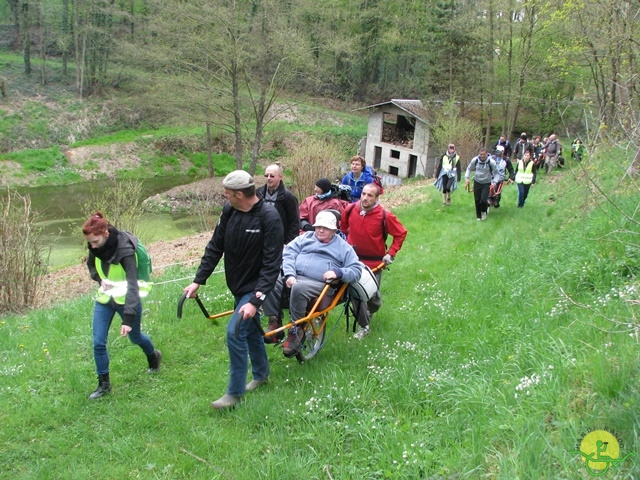 randonnée sportive avec joëlettes, Gesves, 2013