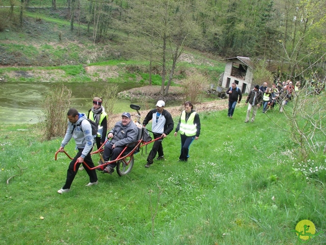 randonnée sportive avec joëlettes, Gesves, 2013