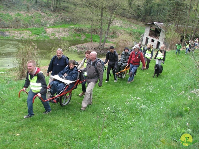 randonnée sportive avec joëlettes, Gesves, 2013