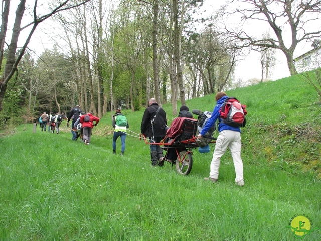 randonnée sportive avec joëlettes, Gesves, 2013