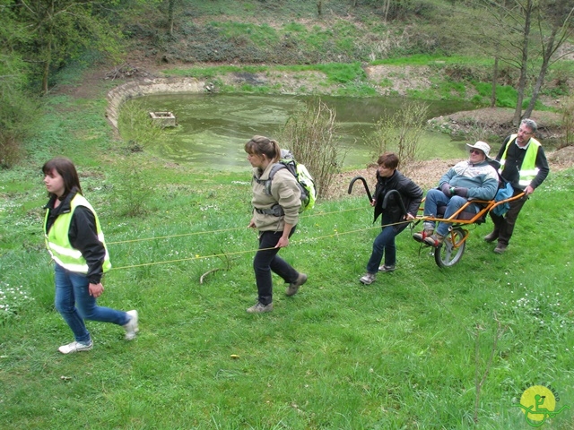 randonnée sportive avec joëlettes, Gesves, 2013