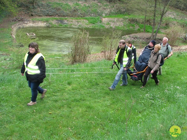 randonnée sportive avec joëlettes, Gesves, 2013