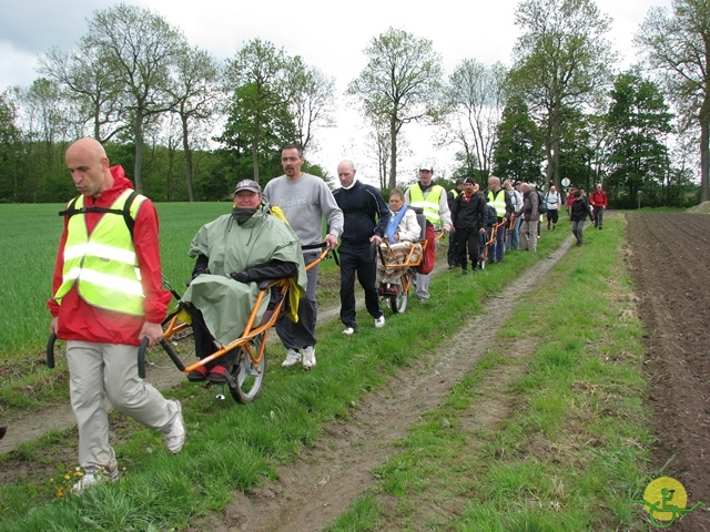 randonnée sportive avec joëlettes, Hastière, 2013