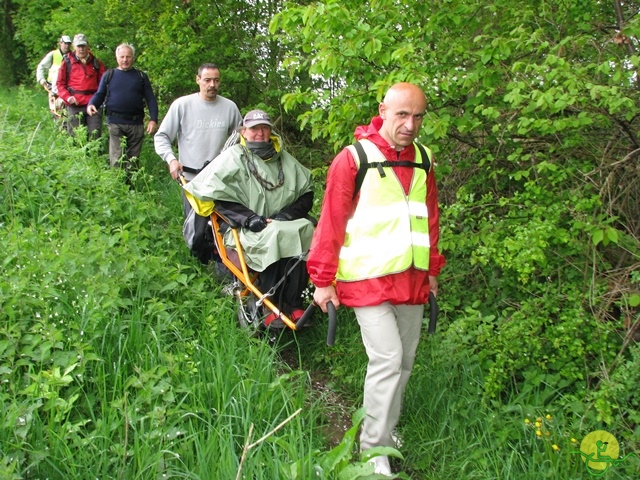 randonnée sportive avec joëlettes, Hastière, 2013