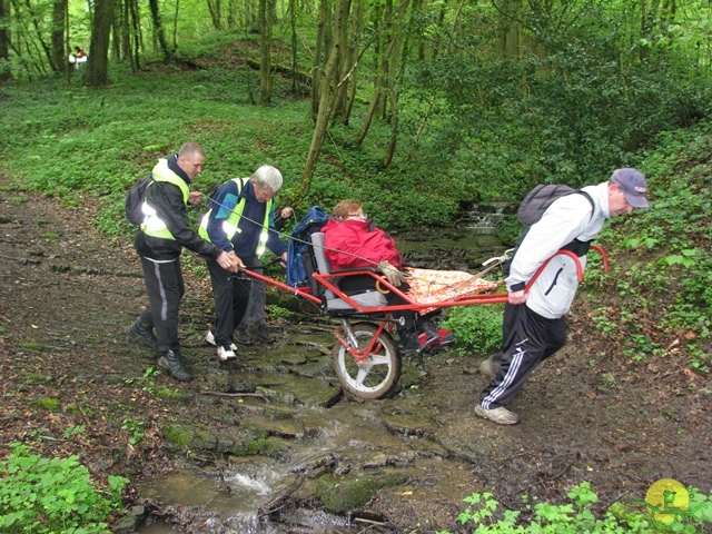 randonnée sportive avec joëlettes, Hastière, 2013