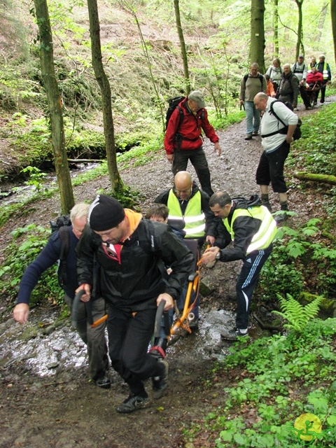 randonnée sportive avec joëlettes, Hastière, 2013