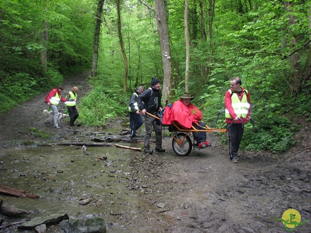 randonnée sportive avec joëlettes, Hastière, 2013