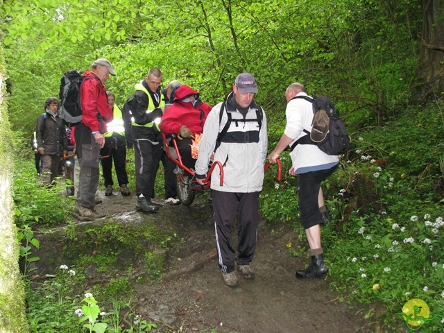 randonnée sportive avec joëlettes, Hastière, 2013