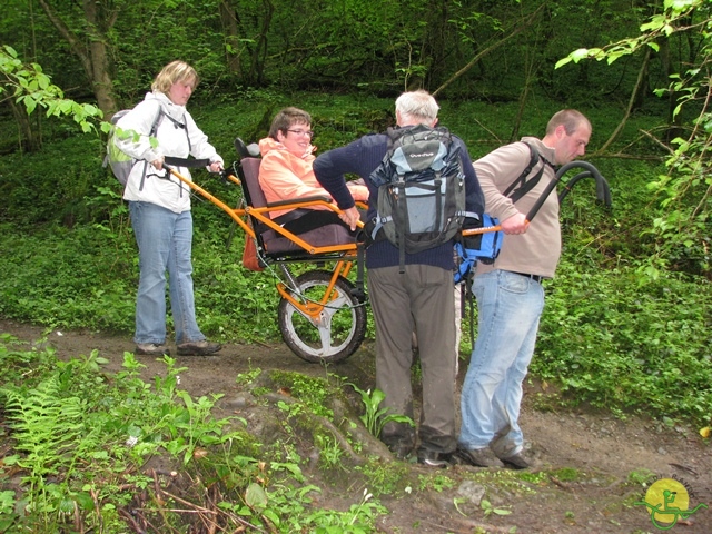 randonnée sportive avec joëlettes, Hastière, 2013