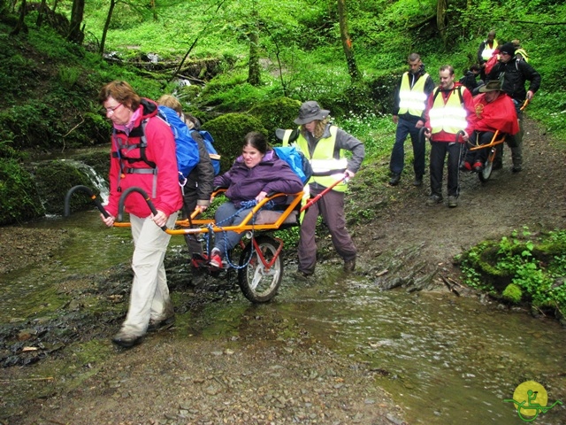 randonnée sportive avec joëlettes, Hastière, 2013