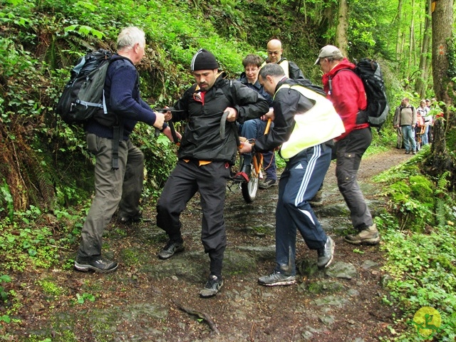 randonnée sportive avec joëlettes, Hastière, 2013