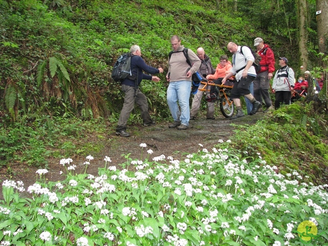 randonnée sportive avec joëlettes, Hastière, 2013