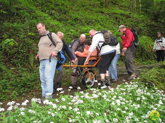 randonnée sportive avec joëlettes, Hastière, 2013