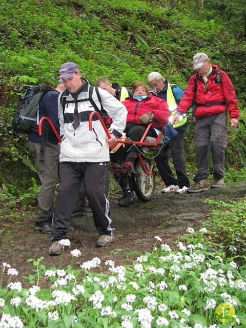 randonnée sportive avec joëlettes, Hastière, 2013