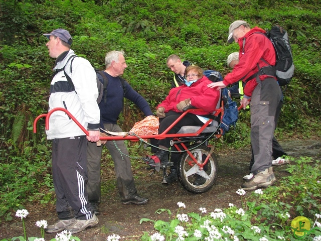 randonnée sportive avec joëlettes, Hastière, 2013