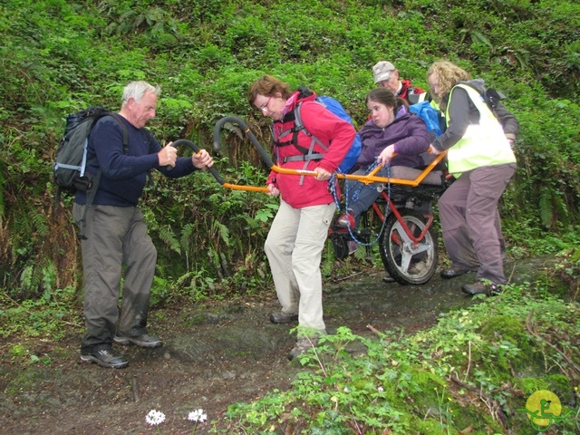 randonnée sportive avec joëlettes, Hastière, 2013