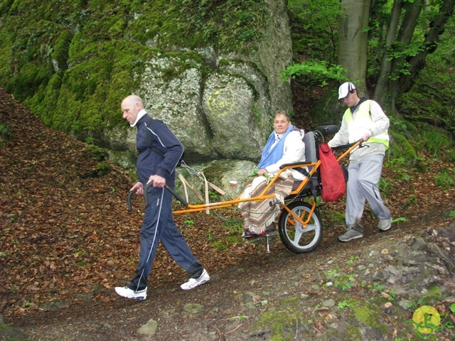 randonnée sportive avec joëlettes, Hastière, 2013