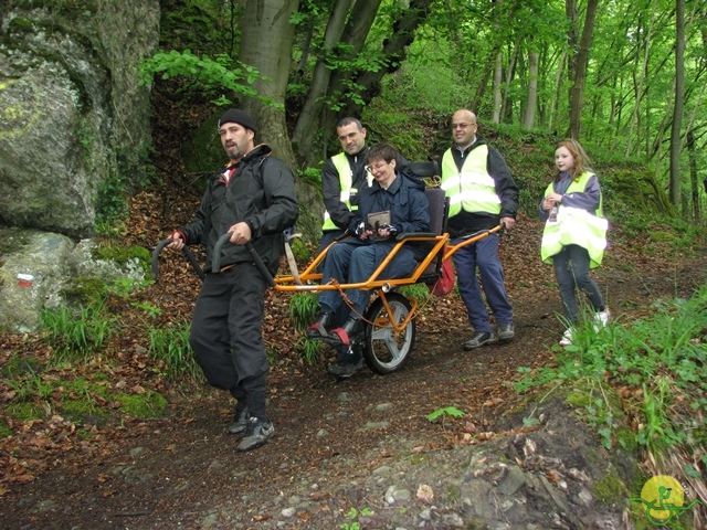 randonnée sportive avec joëlettes, Hastière, 2013