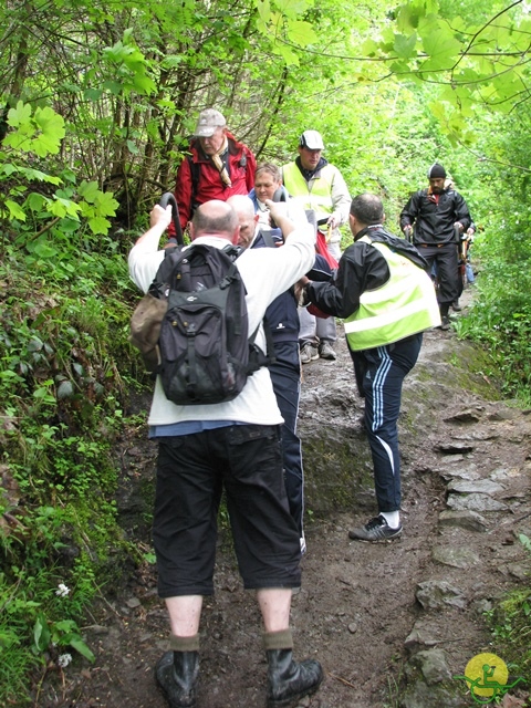 randonnée sportive avec joëlettes, Hastière, 2013