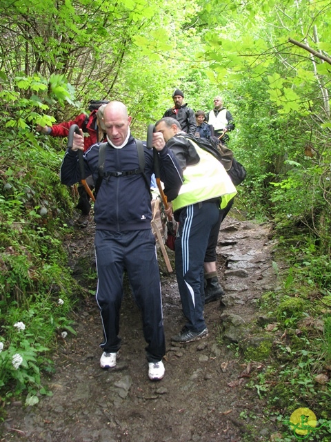 randonnée sportive avec joëlettes, Hastière, 2013