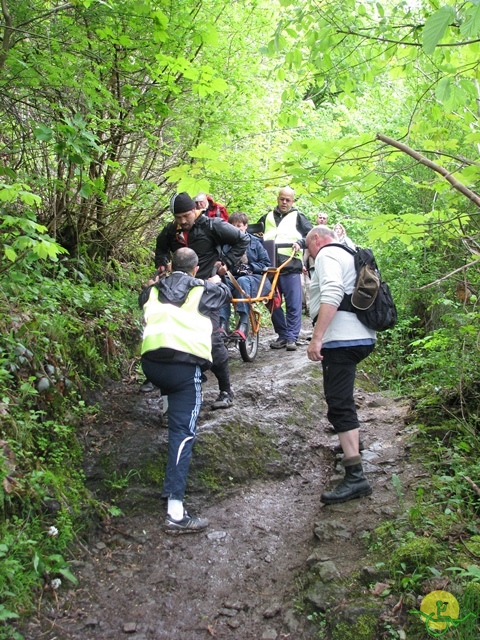 randonnée sportive avec joëlettes, Hastière, 2013