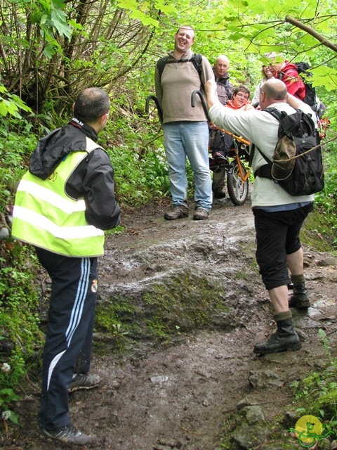 randonnée sportive avec joëlettes, Hastière, 2013