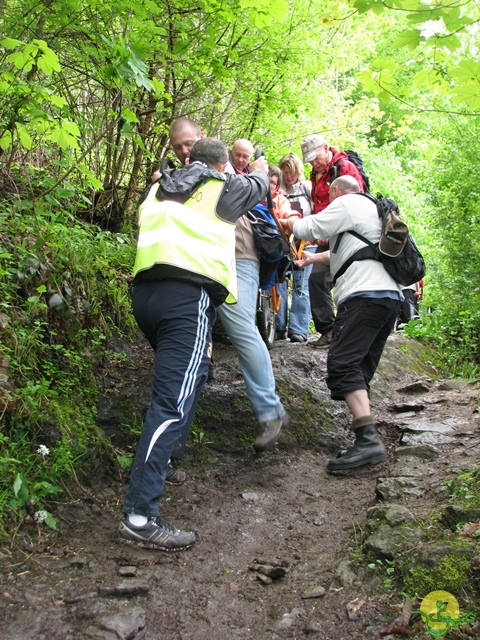 randonnée sportive avec joëlettes, Hastière, 2013