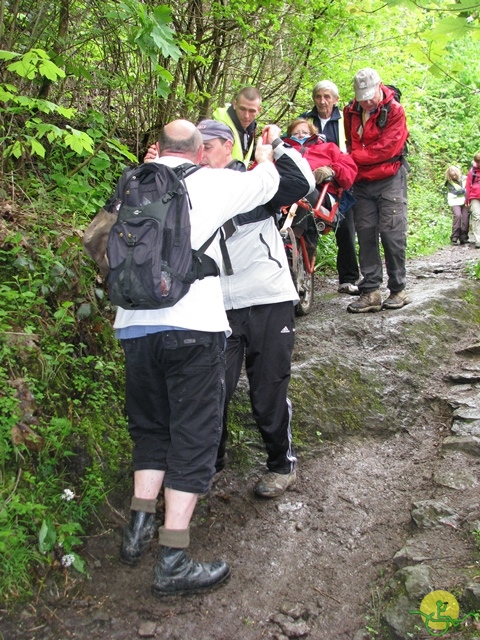 randonnée sportive avec joëlettes, Hastière, 2013